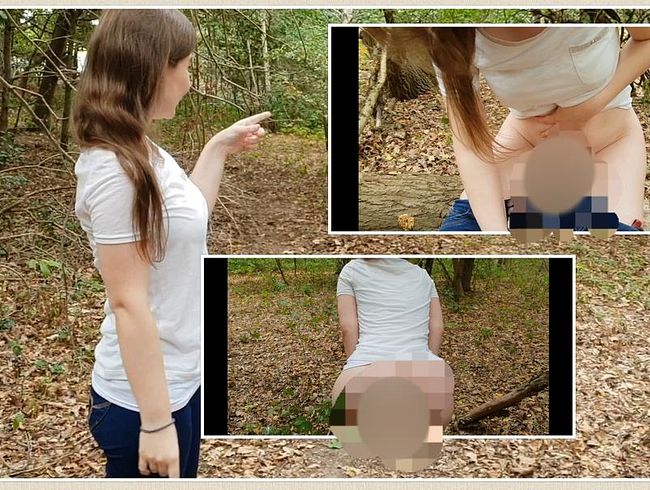 TinyEmily Porno Video: In die Waldbruchbude gepi**t!